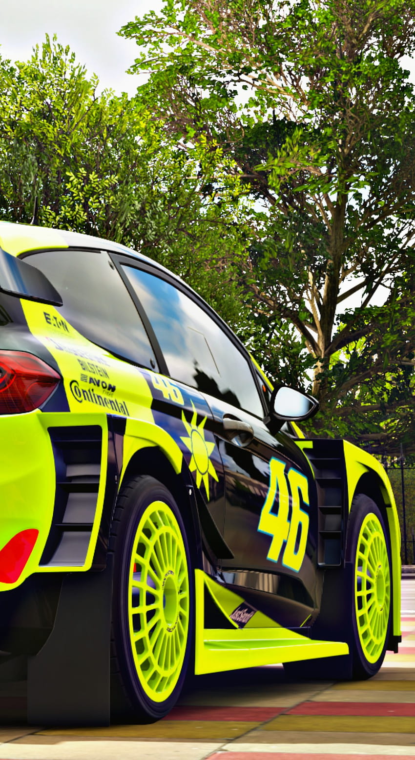 Rally car, rossi, vr46, ford HD phone wallpaper