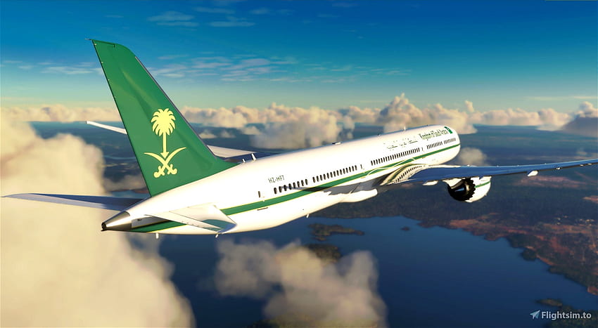 Saudi (อาณาจักรแห่ง Saudi Airlines) B787 10 Microsoft Flight Simulator, Saudia Airlines วอลล์เปเปอร์ HD