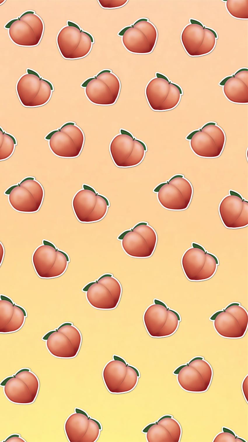 Seemless Pattern Peach Fruit Graphic by olis394.kartstudio · Creative  Fabrica