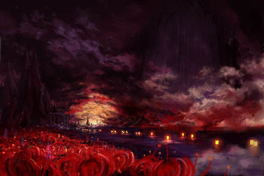 Spinnenlilie, Anime Board, Lycoris Radiata HD-Hintergrundbild