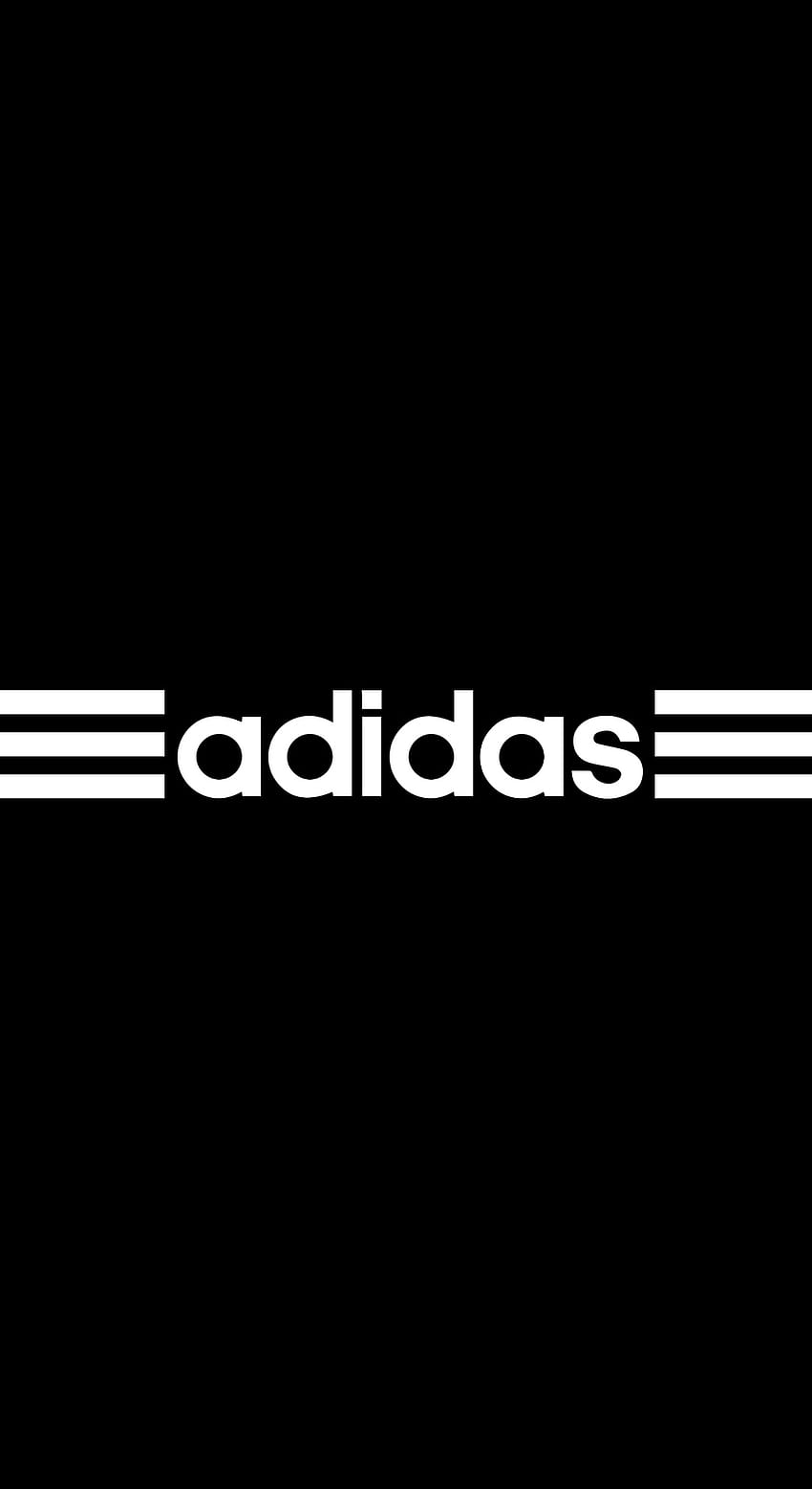 Adidas три линии, Sport, Amoled, Black, Logo HD тапет за телефон