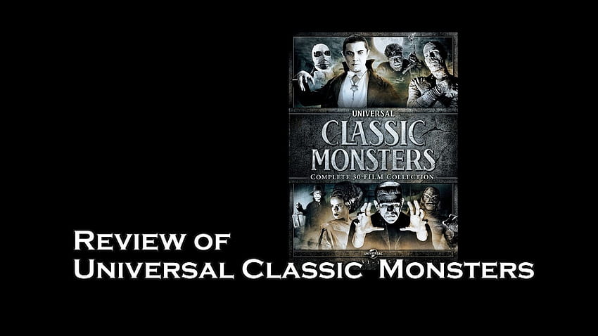 Recensione del cofanetto di film in DVD: film horror di mostri classici universali - YouTube Sfondo HD