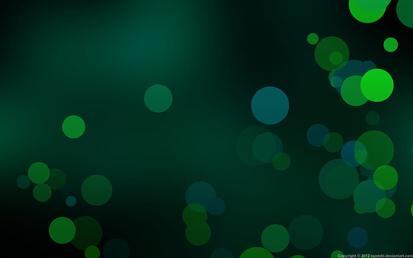 Green Background I found in my . Green , Abstract , Vintage flowers, Green Bubbles HD wallpaper