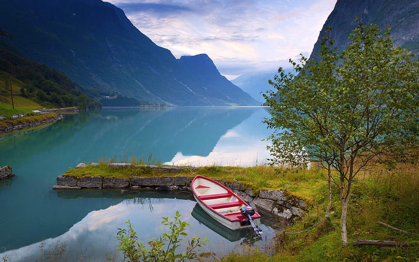 hermosos paisajes de noruega - paisajes hermosos, asombrosos de noruega fondo de pantalla