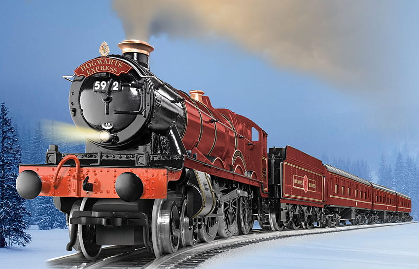 Harry PotterTM HogwartsTM Express O Gauge 4 6 0 Conv. LOCO, Коледен влак на Хари Потър HD тапет