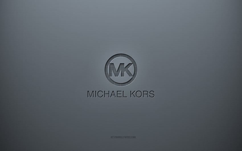 Michael Kors logo, white background, Michael Kors 3d logo, 3d art