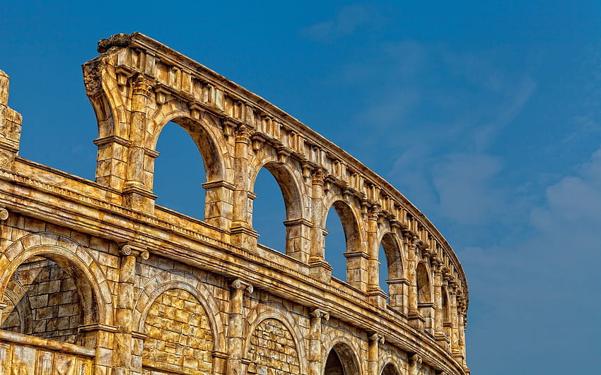 Miasta, architektura, Włochy, Koloseum, Rzym Tapeta HD