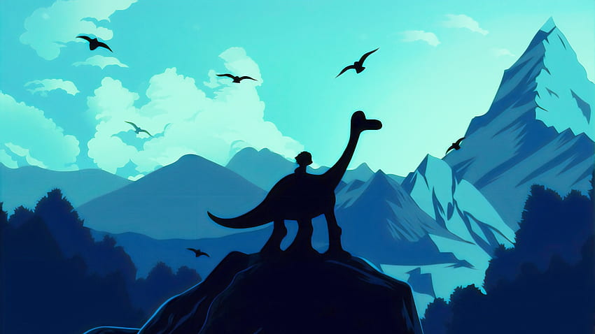 The Good Dinosaur Illustration, Dinosaur iPad HD wallpaper