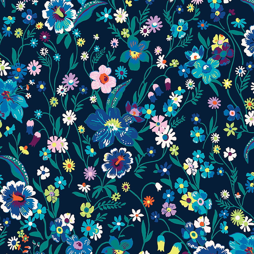 New Pattern Sneak Peek: Moonlight Garden, Vera Bradley HD phone wallpaper