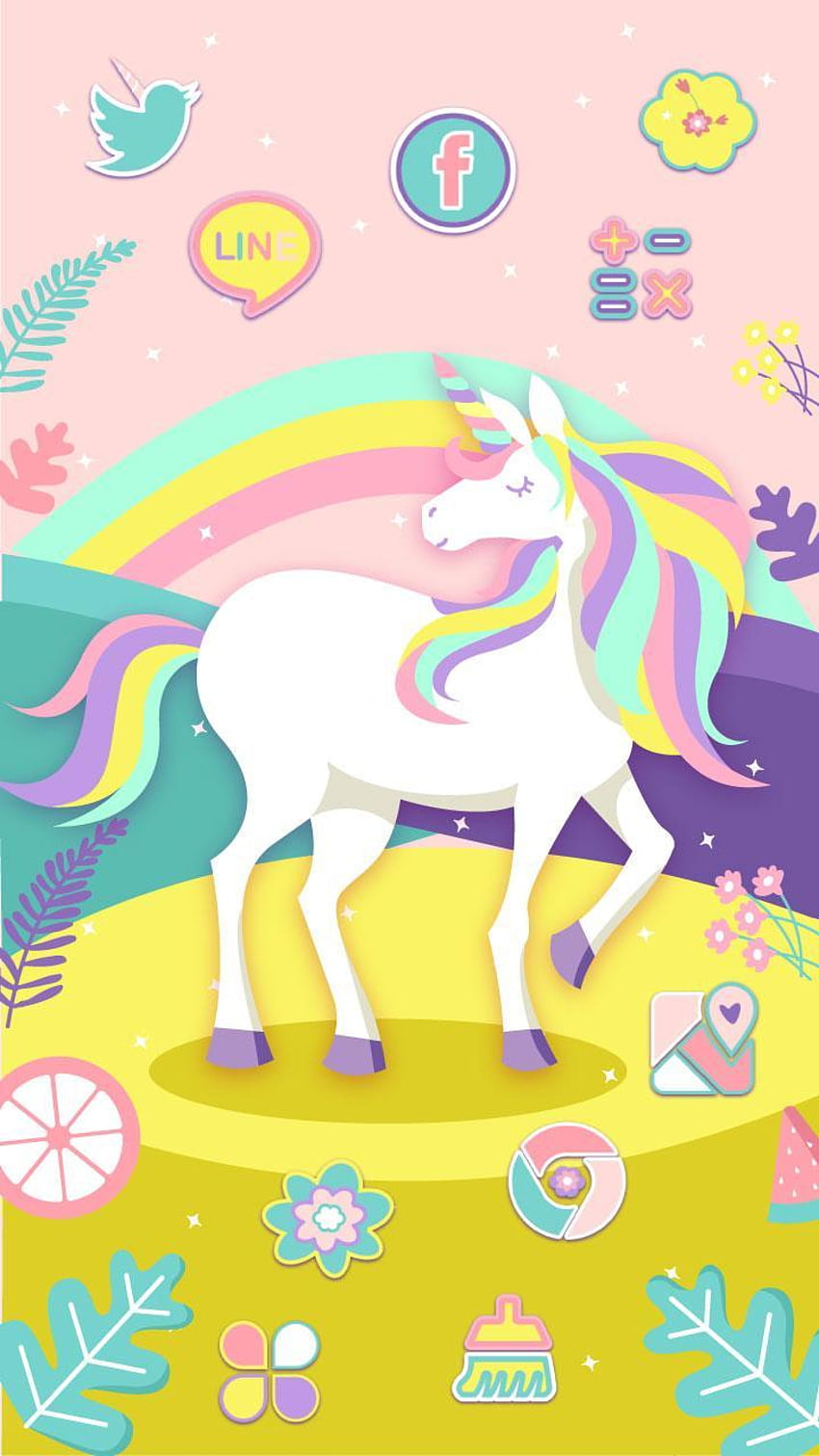 Cocoppa officialさんのインスタグラム写真 - 「Rainbow and Unicorn, Girly Unicorn ...