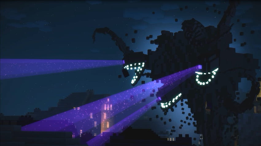 Wither Storm Minecraft Story-Modus leere Vorlage HD-Hintergrundbild