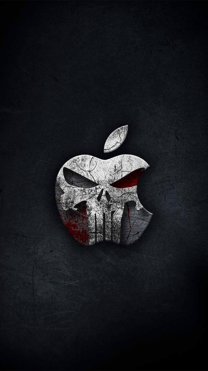 ThePunisher (750×1334). Apple , Apple Logo Iphone, Apple Iphone, Skull Apple Logo HD phone wallpaper