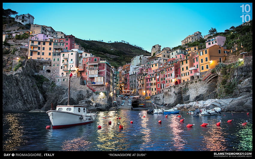Riomaggiore Cinque Terre Italy HD wallpaper