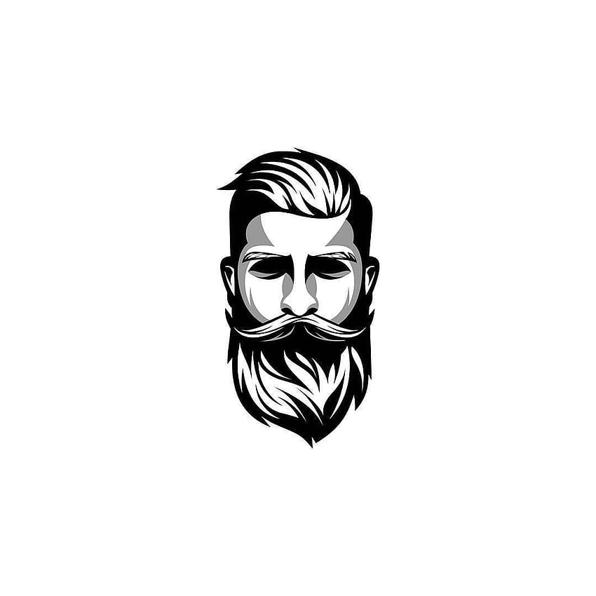 Vector Beard Cartoon, Beard Logo HD phone wallpaper | Pxfuel