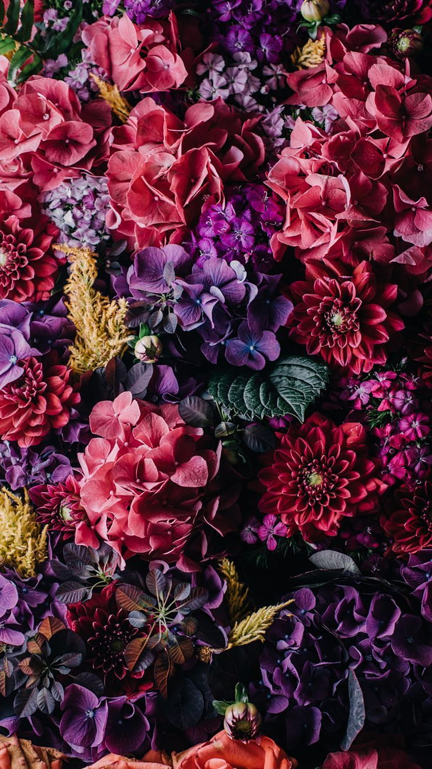 Vintages Blumen iPhone, blumiger Hipster HD-Handy-Hintergrundbild