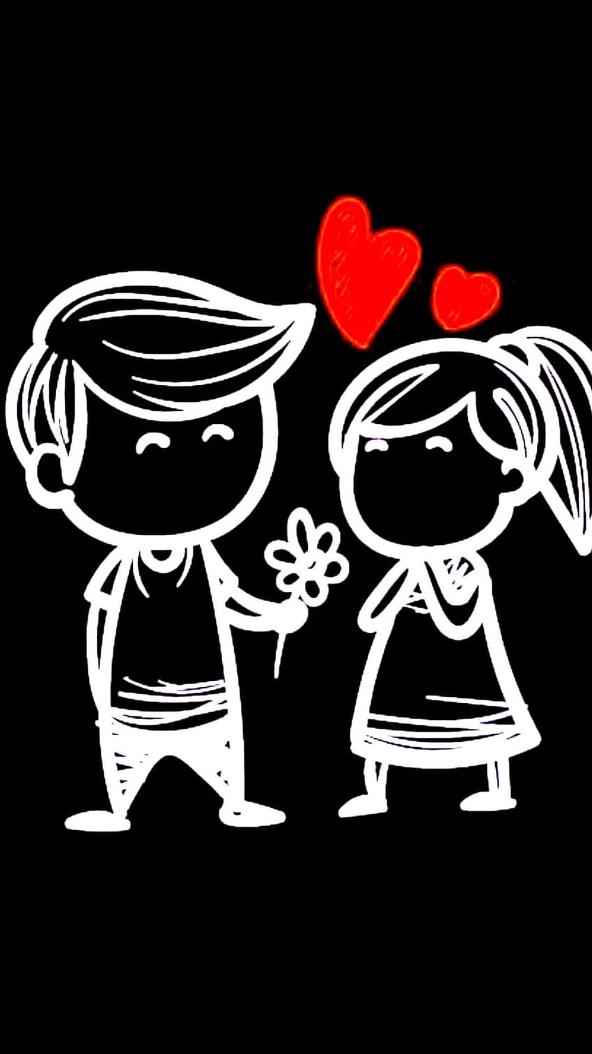 Whatsapp D.p, Cute, Couple, Drawing, whatsapp dp HD phone wallpaper | Pxfuel