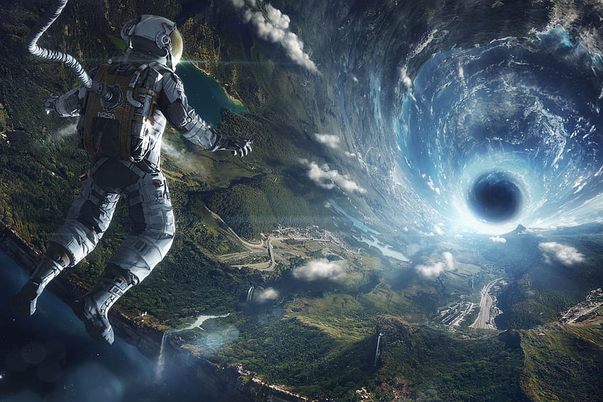Astronauta, Agujero negro, Ciencia ficción, , , Espacio fondo de pantalla