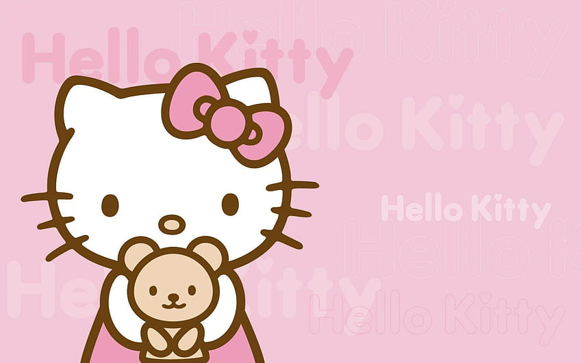 Hello Kitty น่ารัก Sanrio น่ารัก วอลล์เปเปอร์ HD