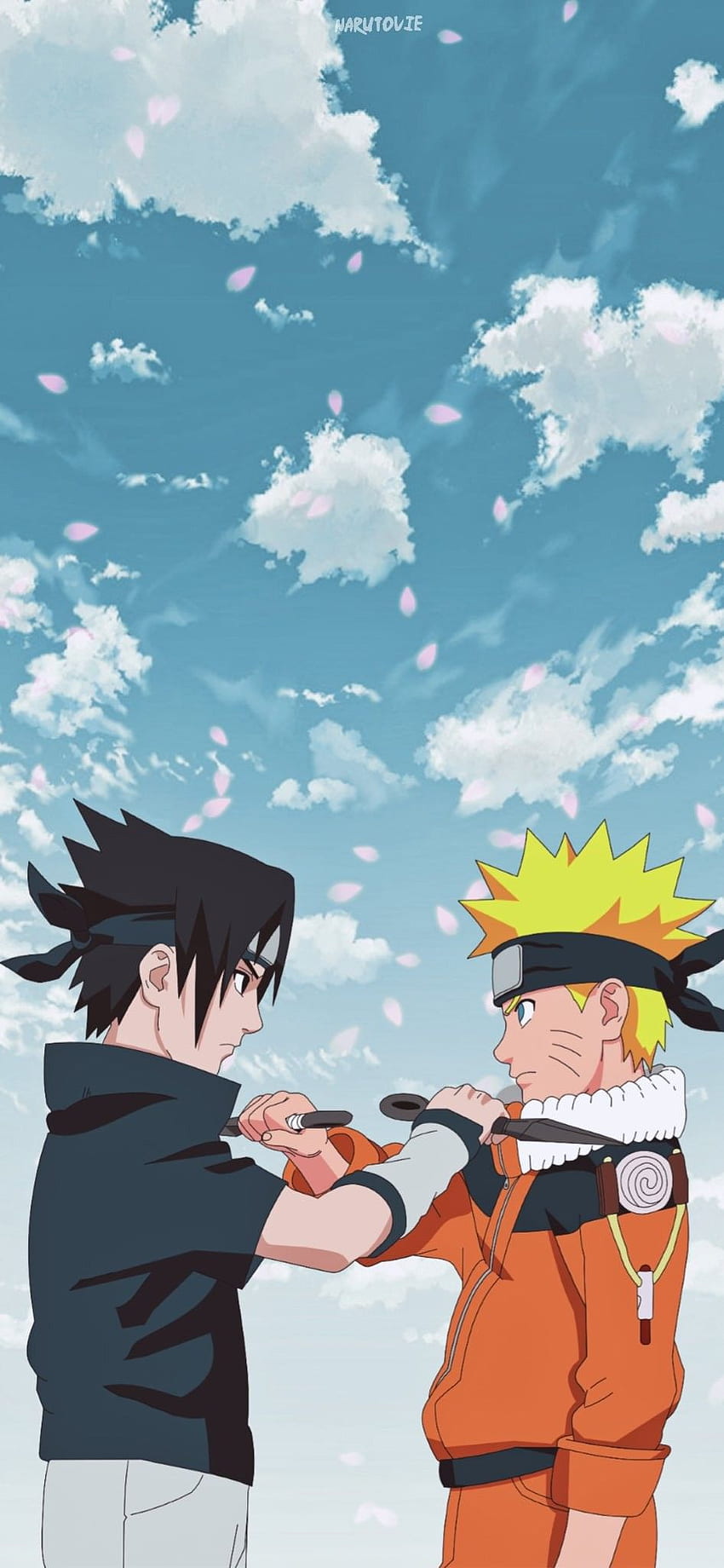 Naruto und Sasuke Kids, Naruto und Sasuke Young HD-Handy-Hintergrundbild