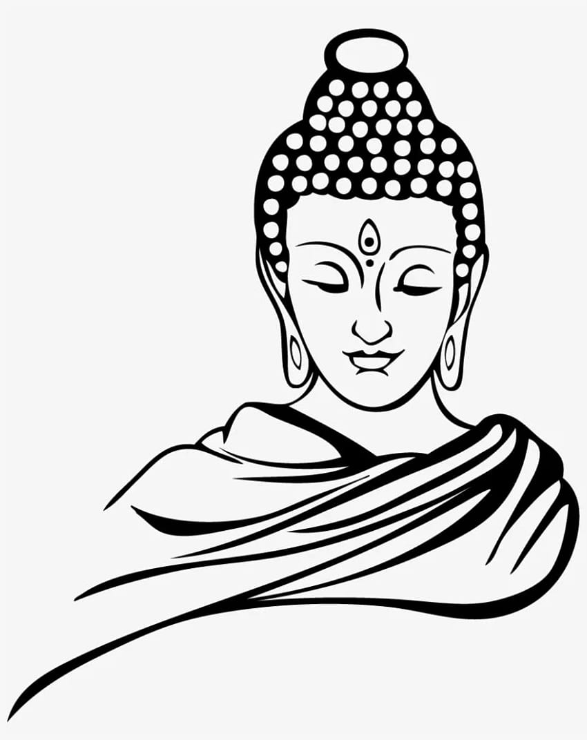 Buddhism Buddharupa Buddhahood Lord - Buddha Black And White HD phone wallpaper