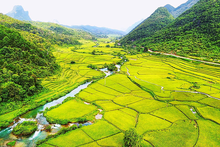Vietnam Bac Can Nature Mountains Fields Forests Landscape, Vietnam Scenery HD wallpaper