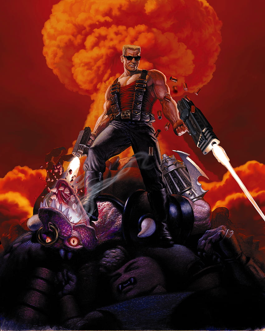 Duke Nukem 3D, art du jeu vidéo, Duke Nukem, jeux vidéo. Mocah, Duke Nukem pour toujours Fond d'écran de téléphone HD