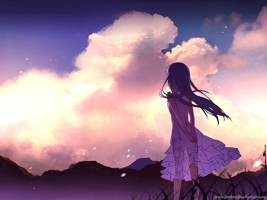 Anime Scenery Background, Pink Anime Scenery HD wallpaper | Pxfuel