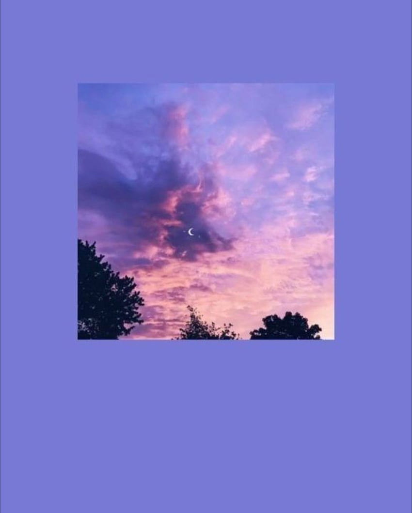 Purple aesthetic sunset iphone, Natural Purple Aesthetic HD phone ...