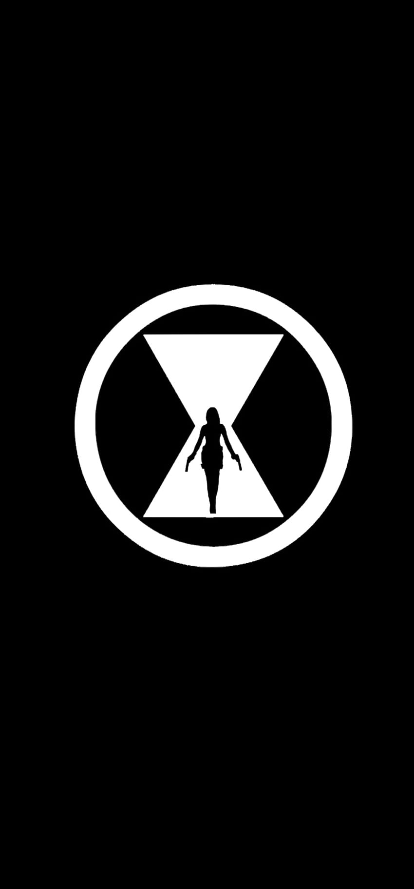 Black Widow logo, ScarlettJohansson, blackWidow, avengers HD phone wallpaper
