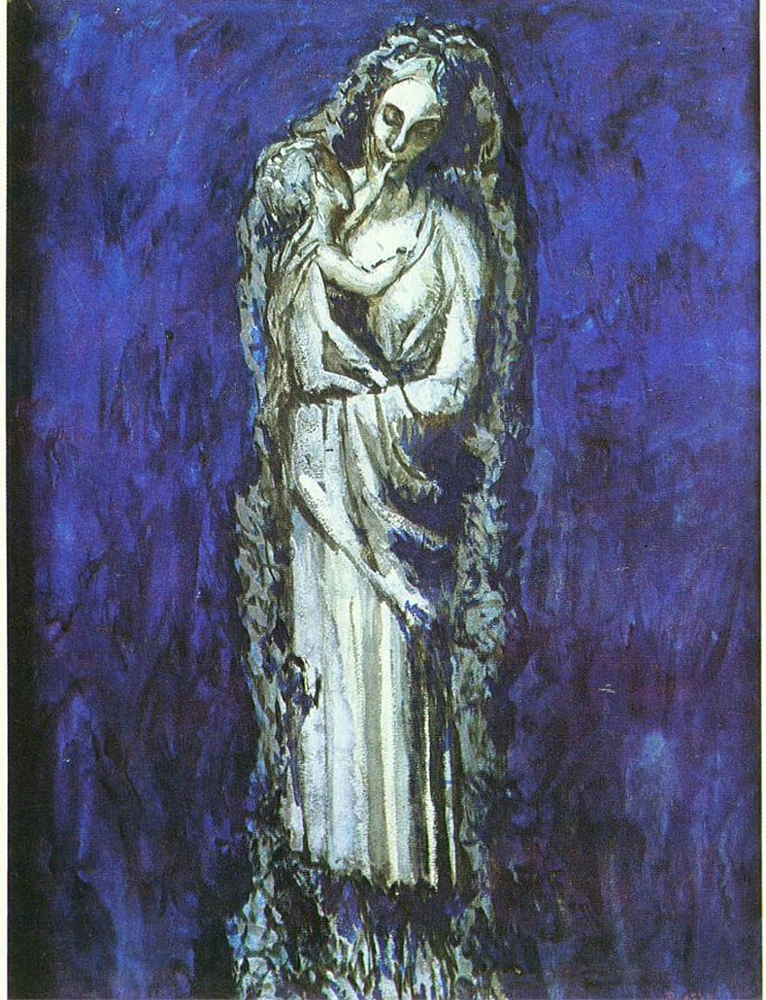 Madonna Of The Garland - Picasso Blue Period Art . Pablo picasso art, Picasso art, Pablo picasso HD phone wallpaper