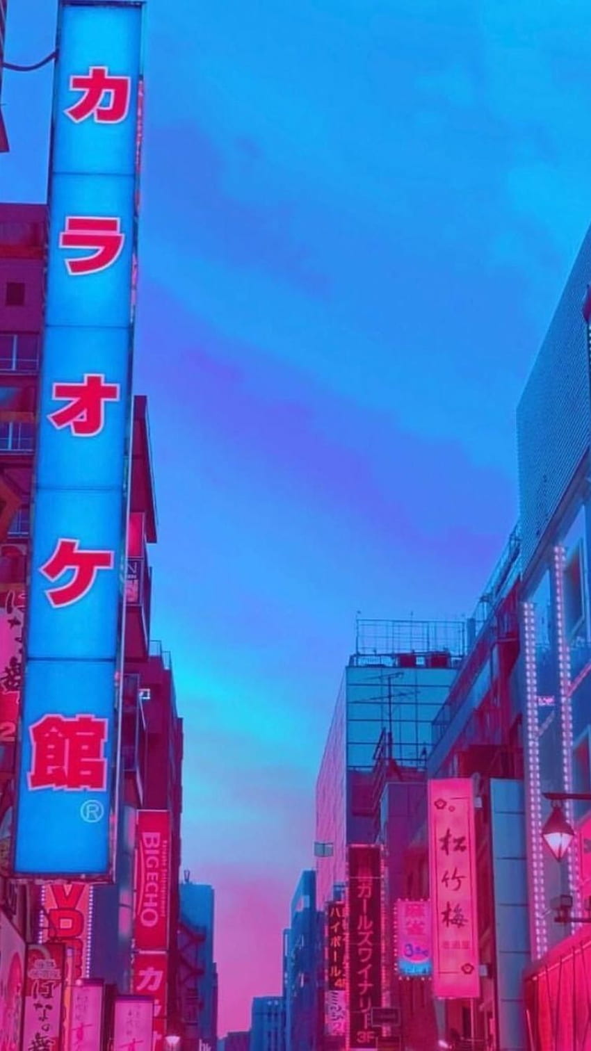 모바일 및 태블릿을 위한 도쿄 일본 미학 Vaporwave 미학 []에 진정하십시오. 레트로 미적 도시를 탐험하십시오. 레트로 미학 도시 , 미적 레트로 HD 전화 배경 화면