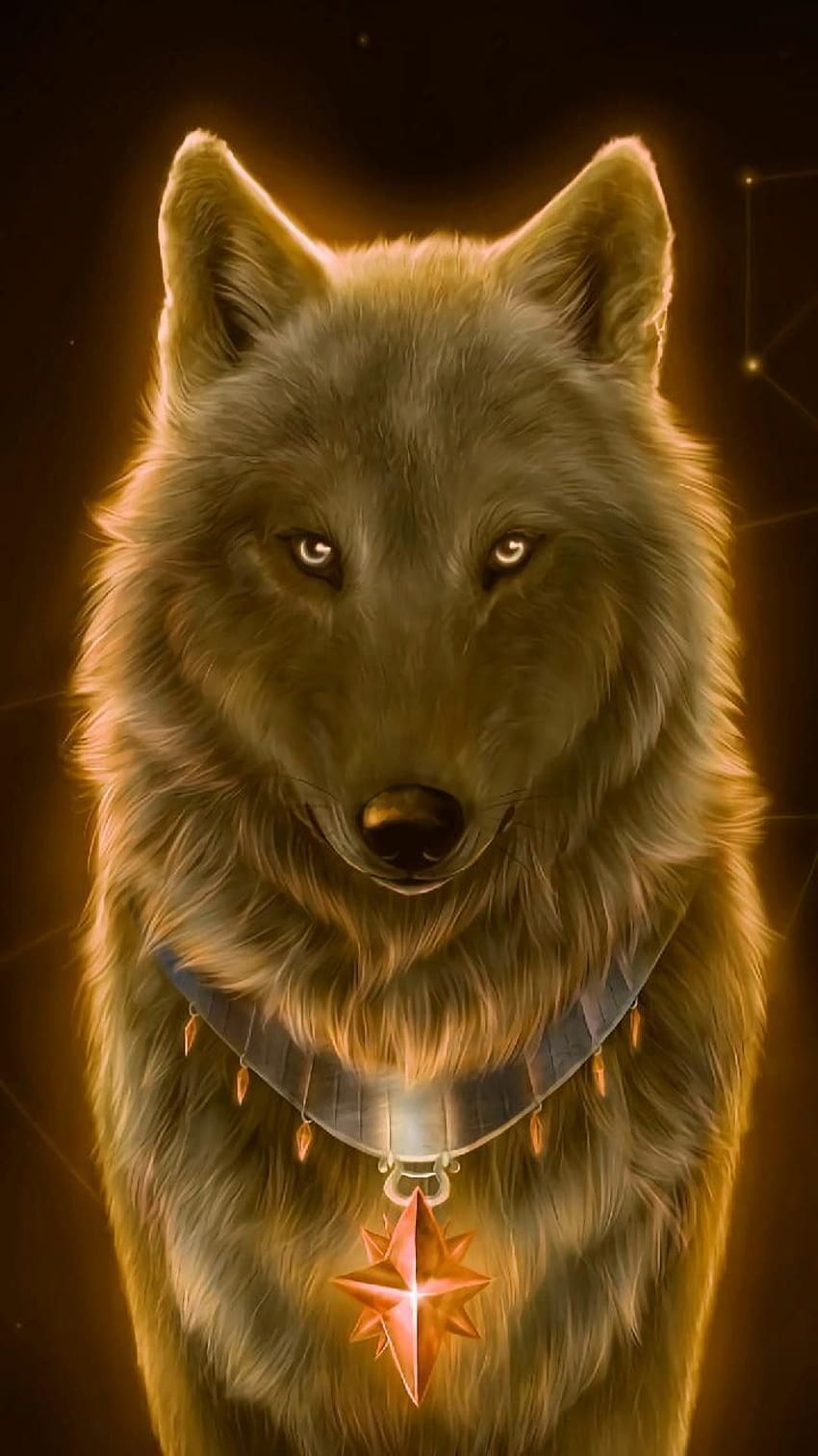 Love Animal Background . Wolf , Cute wolf drawings, Wolf spirit animal HD phone wallpaper