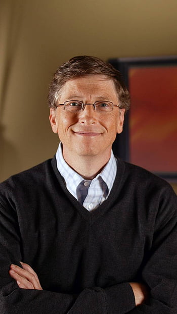 Download Bill Gates Red Art Wallpaper