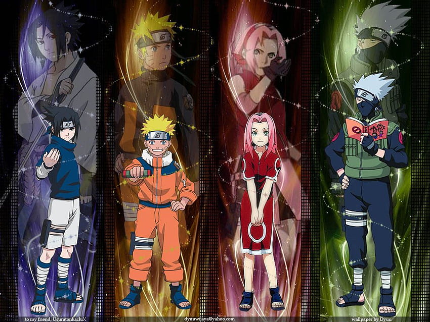 Team 7 Background. Steam , Team 7 Naruto and Purple Steam, Naruto Group Anime HD wallpaper
