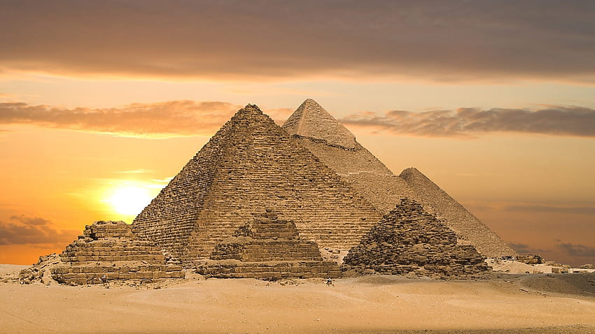Landschaft, Pyramiden, Ägypten HD-Hintergrundbild