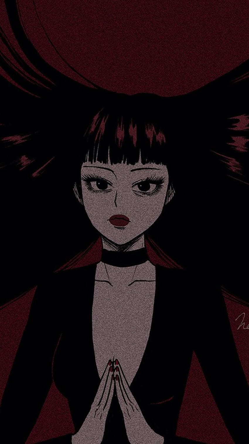 Otaku Anime Pastel Goth Girl Grunge Wallpaper by wbdesignz | Society6