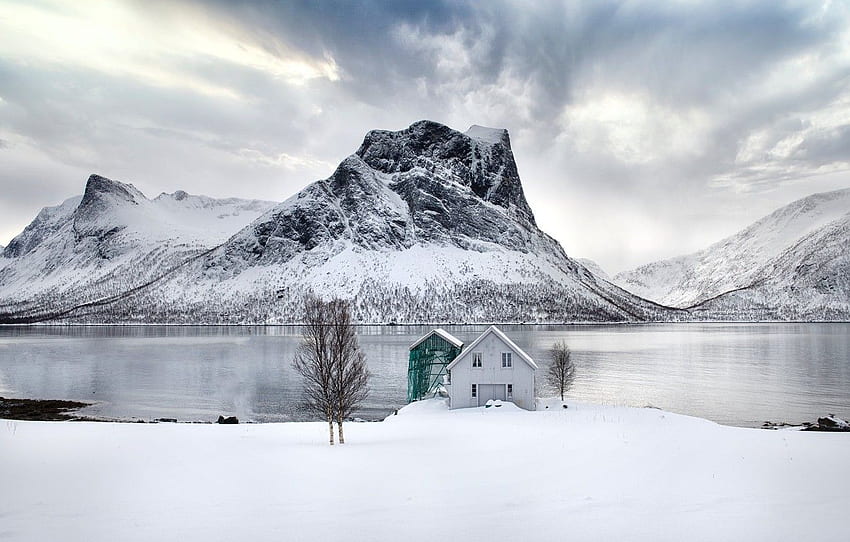 Norway, Senja, Boat House for , section пейзажи - HD wallpaper