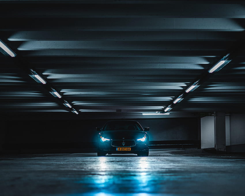 Cars, Lights, Car, Machine, Glow, Headlights, Tunnel HD wallpaper