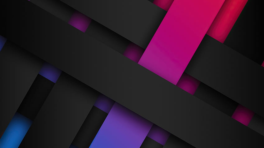 Dark-pink ribbons, stripes, abstract HD wallpaper