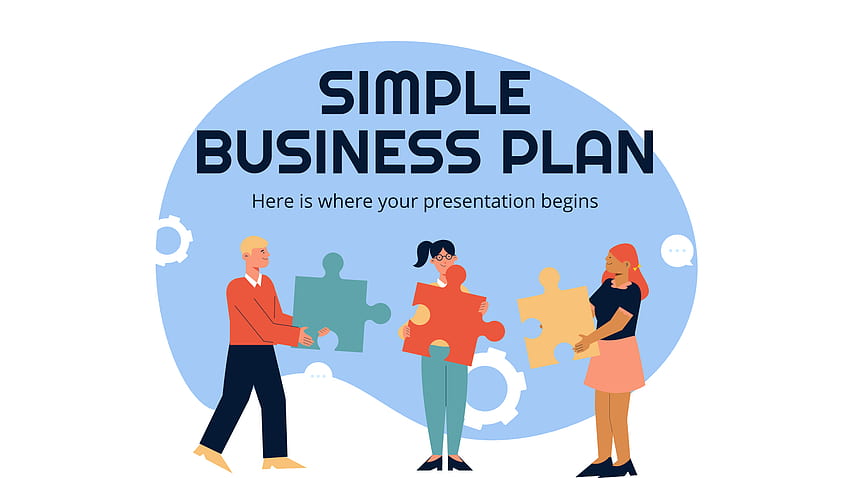 Simple Business Plan Google Slides Theme and PowerPoint Template HD wallpaper