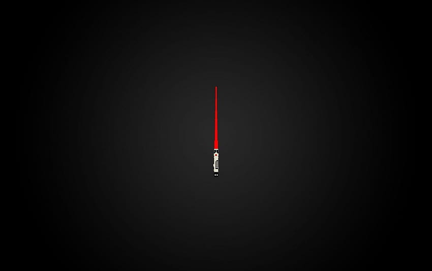 Rysunek miecza świetlnego z Gwiezdnych Wojen. Miecz świetlny Gwiezdnych Wojen, minimalistyczny Gwiezdne Wojny Tapeta HD