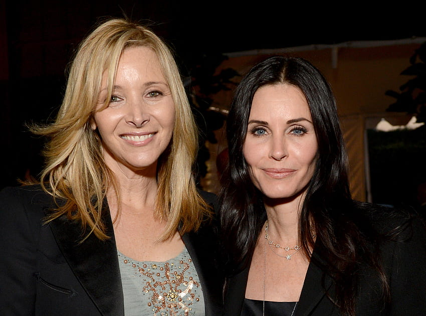 Courteney Cox and Lisa Kudrow play “Friends” trivia on Celebrity Name Game HD wallpaper