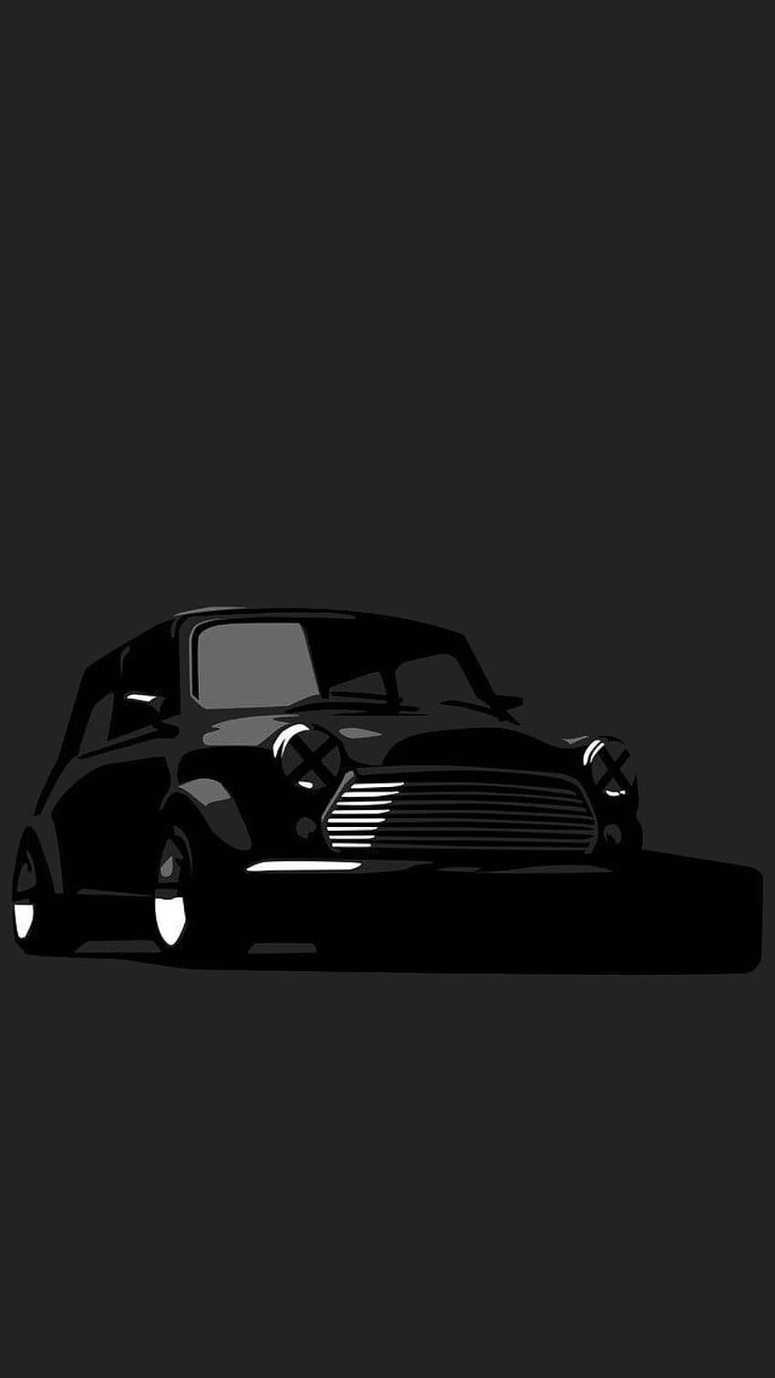 Auto, schwarzer Mini Cooper HD-Handy-Hintergrundbild