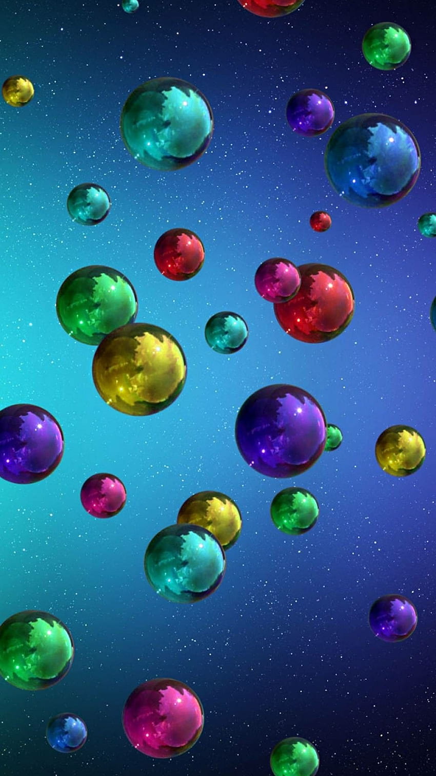 Burbujas de colores. Burbujas , Arco iris , Vistoso fondo de pantalla del teléfono