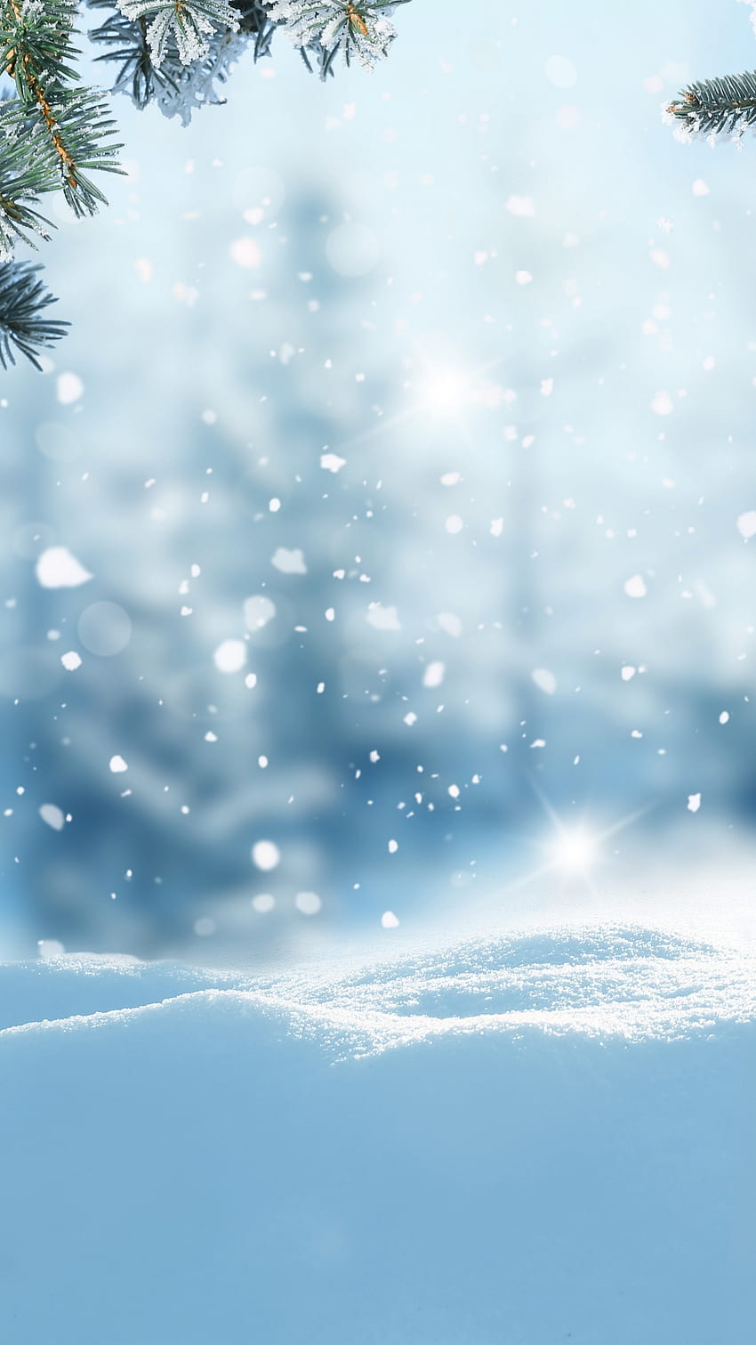 Winter Background, Snow Background HD phone wallpaper