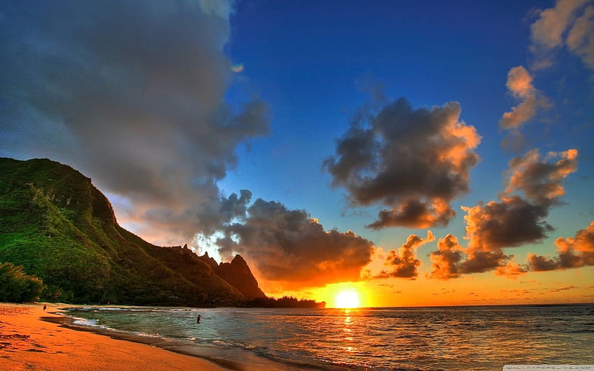 Sunset Over the Na Pali Coastline, Kauai [] : HD wallpaper | Pxfuel