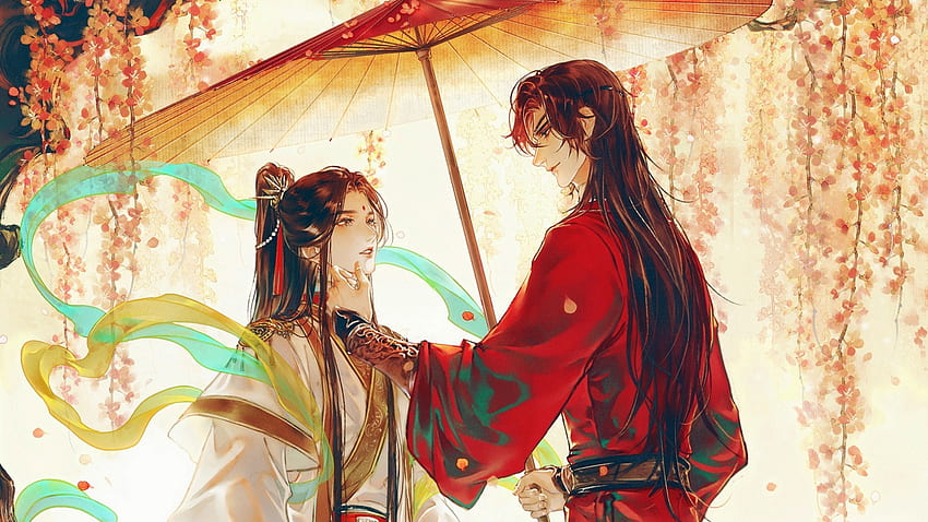 Tian Guan Ci Fu, Seine Königliche Hoheit, der Kronprinz von Xianle, Xie Lian, Crimson Rain Sought Flower, San Lang, Hua Cheng, Segen der Himmelsbeamten, MXTX HD-Hintergrundbild