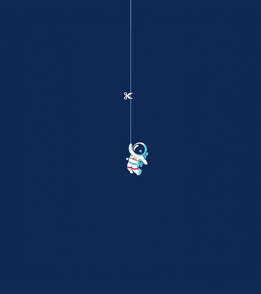 Astronaut, hang, minimal HD phone wallpaper