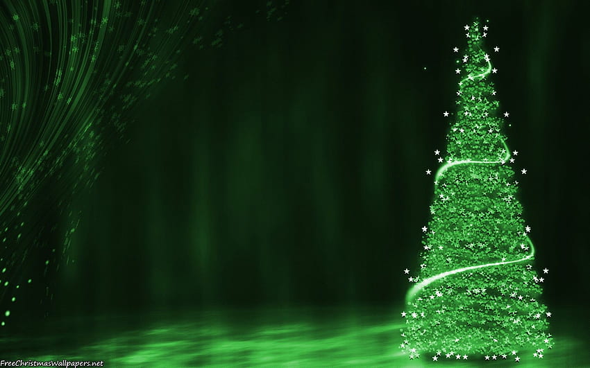 Verde estetico natalizio, Natale verde scuro Sfondo HD