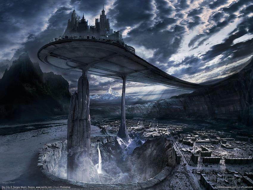 CITY OF THE FUTURE..ON FANTASIA.. Environment • ambience, Future City 3D Art HD wallpaper